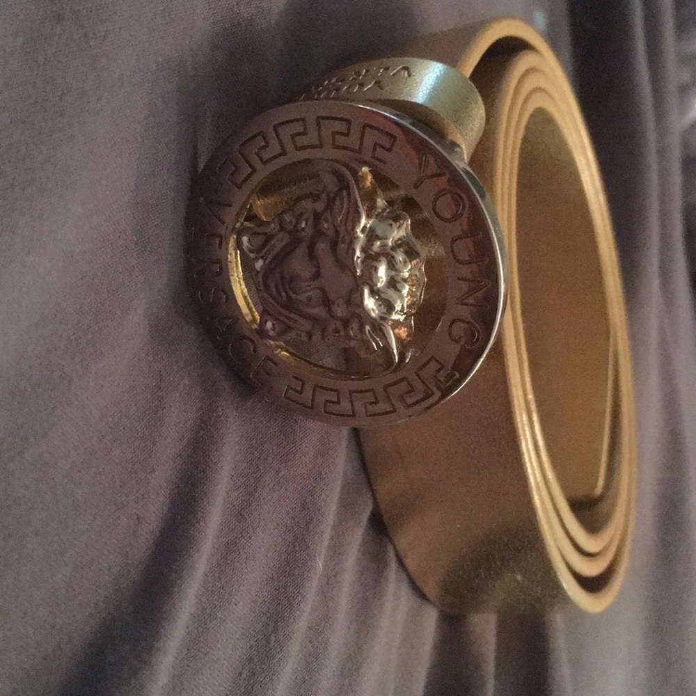 Golden Gently used Versace Kids Belt